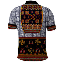 Cameroon Toghu Ethnic Heritage Polo Shirt Traditional Bamenda Embroidery Style - African Tribal Motifs
