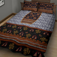 Cameroon Toghu Ethnic Heritage Quilt Bed Set Traditional Bamenda Embroidery Style - African Tribal Motifs