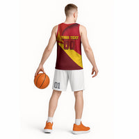 Personalized Spain Football Basketball Jersey Spanish Soccer Team Flag Bull Mascot