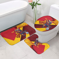 Spain Football Bathroom Set Spanish Soccer Team Flag Bull Mascot