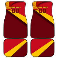 Personalized Spain Football Car Mats Spanish Soccer Team Flag Bull Mascot