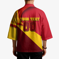 Personalized Spain Football Kimono Spanish Soccer Team Flag Bull Mascot