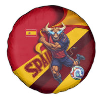 Spain Football Spare Tire Cover Spanish Soccer Team Flag Bull Mascot
