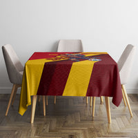 Spain Football Tablecloth Spanish Soccer Team Flag Bull Mascot