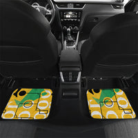Personalized South Africa Football Springbok Car Mats Bafana Bafana Rainbow Nation Flag Colors