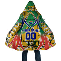 Personalized South Africa Football Springbok Cloak Bafana Bafana Rainbow Nation Flag Colors