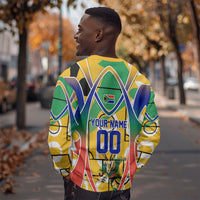 Personalized South Africa Football Springbok Sweatshirt Bafana Bafana Rainbow Nation Flag Colors
