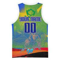 Personalized South Africa Football Basketball Jersey Springbok Champion Soccer Mascot Protea
