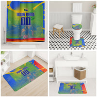 Personalized South Africa Football Bathroom Set Springbok Champion Soccer Mascot Protea