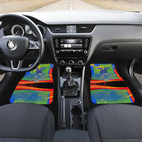 Personalized South Africa Football Car Mats Springbok Champion Soccer Mascot Protea