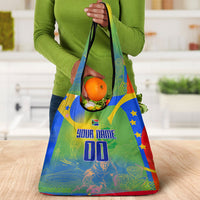 Personalized South Africa Football Grocery Bag Springbok Champion Soccer Mascot Protea
