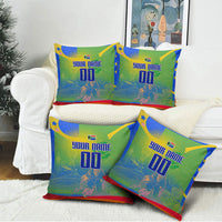 Personalized South Africa Football Pillow Cover Springbok Champion Soccer Mascot Protea