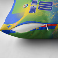 Personalized South Africa Football Pillow Cover Springbok Champion Soccer Mascot Protea