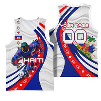 Personalized Haiti Football Trogon Bird Basketball Jersey Les Grenadiers National Flag Art Caribbean