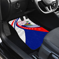 Personalized Haiti Football Trogon Bird Car Mats Les Grenadiers National Flag Art Caribbean