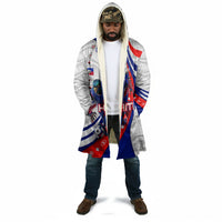 Personalized Haiti Football Trogon Bird Cloak Les Grenadiers National Flag Art Caribbean