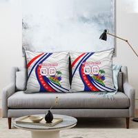 Personalized Haiti Football Trogon Bird Pillow Cover Les Grenadiers National Flag Art Caribbean