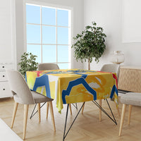 Personalized Ecuador Football Condor Mascot Tablecloth Golden Wings of La Tri