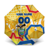 Personalized Ecuador Football Condor Mascot Umbrella Golden Wings of La Tri