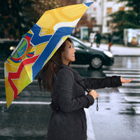Personalized Ecuador Football Condor Mascot Umbrella Golden Wings of La Tri