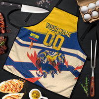 Personalized Ecuador Football Apron Condor Vintage Grunge National Pride Soccer Mascot