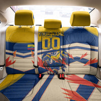 Personalized Ecuador Football Back Car Seat Cover Condor Vintage Grunge National Pride Soccer Mascot