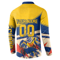 Personalized Ecuador Football Button Sweatshirt Condor Vintage Grunge National Pride Soccer Mascot