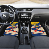 Personalized Ecuador Football Car Mats Condor Vintage Grunge National Pride Soccer Mascot