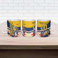 Personalized Ecuador Football Ceramic Mug Condor Vintage Grunge National Pride Soccer Mascot