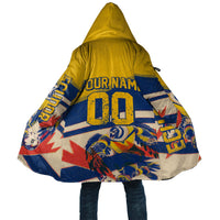 Personalized Ecuador Football Cloak Condor Vintage Grunge National Pride Soccer Mascot