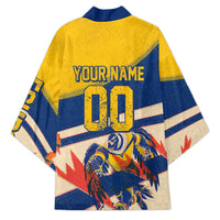 Personalized Ecuador Football Kimono Condor Vintage Grunge National Pride Soccer Mascot