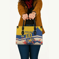 Personalized Ecuador Football Leather Bag Condor Vintage Grunge National Pride Soccer Mascot