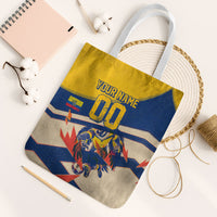 Personalized Ecuador Football Tote Bag Condor Vintage Grunge National Pride Soccer Mascot