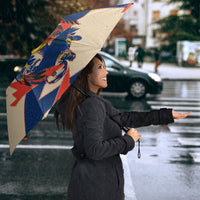 Personalized Ecuador Football Umbrella Condor Vintage Grunge National Pride Soccer Mascot
