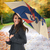 Personalized Ecuador Football Umbrella Condor Vintage Grunge National Pride Soccer Mascot