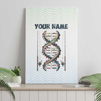 Fishing DNA Canvas Wall Art Colorful Fish Illustrations on White Scale For Fisherman - Wonder Print Shop