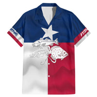 Custom Texas Fishing Family Matching Mermaid Dress and Hawaiian Shirt Hooked Fish Graphic - Red White and Blue Theme - Wonder Print Shop