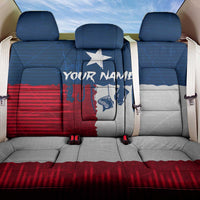 Flag Texas Fishing Back Car Seat Cover Personalized Hanging Fish and Hooks Graphic - Wonder Print Shop