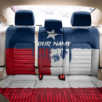 Flag Texas Fishing Back Car Seat Cover Personalized Hanging Fish and Hooks Graphic - Wonder Print Shop