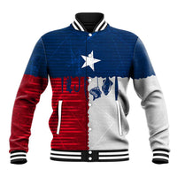 Flag Texas Fishing Baseball Jacket Personalized Hanging Fish and Hooks Graphic - Wonder Print Shop