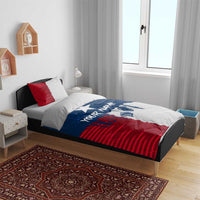 Flag Texas Fishing Bedding Set Personalized Hanging Fish and Hooks Graphic - Wonder Print Shop