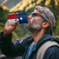 Flag Texas Fishing 4 in 1 Can Cooler Tumbler Personalized Hanging Fish and Hooks Graphic - Wonder Print Shop