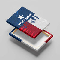 Flag Texas Fishing Canvas Wall Art Personalized Hanging Fish and Hooks Graphic - Wonder Print Shop