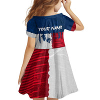 Flag Texas Fishing Family Matching Off Shoulder Short Dress and Hawaiian Shirt Personalized Hanging Fish and Hooks Graphic - Wonder Print Shop