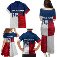 Flag Texas Fishing Family Matching Puletasi and Hawaiian Shirt Personalized Hanging Fish and Hooks Graphic - Wonder Print Shop