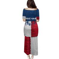 Flag Texas Fishing Family Matching Puletasi and Hawaiian Shirt Personalized Hanging Fish and Hooks Graphic - Wonder Print Shop