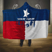 Flag Texas Fishing Hooded Blanket Personalized Hanging Fish and Hooks Graphic - Wonder Print Shop
