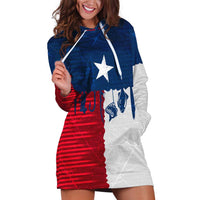 Flag Texas Fishing Hoodie Dress Personalized Hanging Fish and Hooks Graphic - Wonder Print Shop