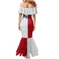 Flag Texas Fishing Mermaid Dress Personalized Hanging Fish and Hooks Graphic - Wonder Print Shop