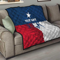 Flag Texas Fishing Quilt Personalized Hanging Fish and Hooks Graphic - Wonder Print Shop